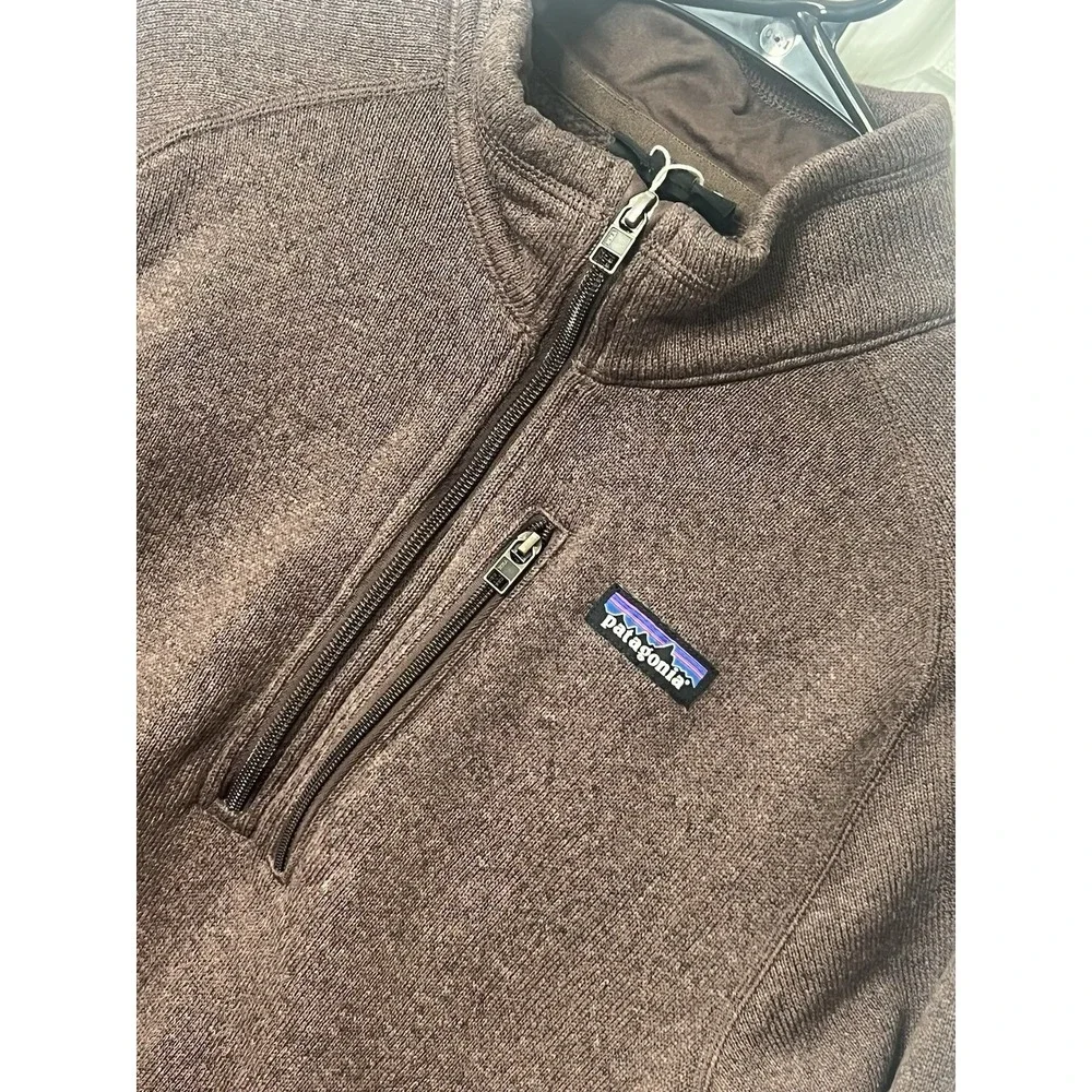 Patagonia Better Sweater 1/4‎ Zip Pullover Unisex Brown Fleece Casual Outdoor M